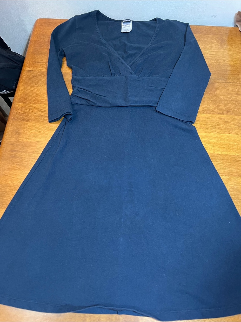 PATAGONIA Women's Navy V-Neck Fit-and-Flare Dress Size XS